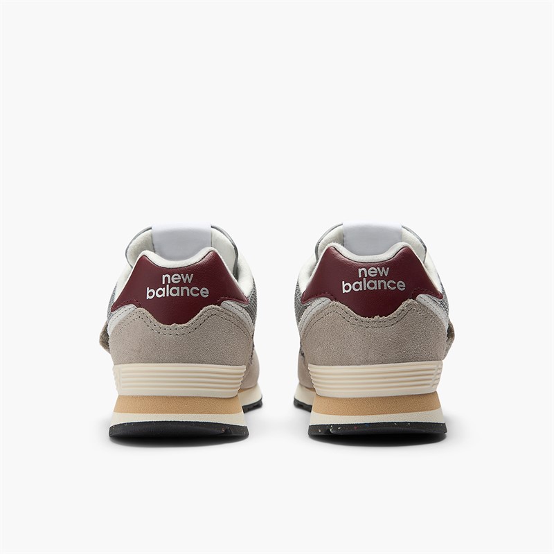 New Balance Kids 574 Hook And Loop Trainers Arid Stone/Yellow/Orange