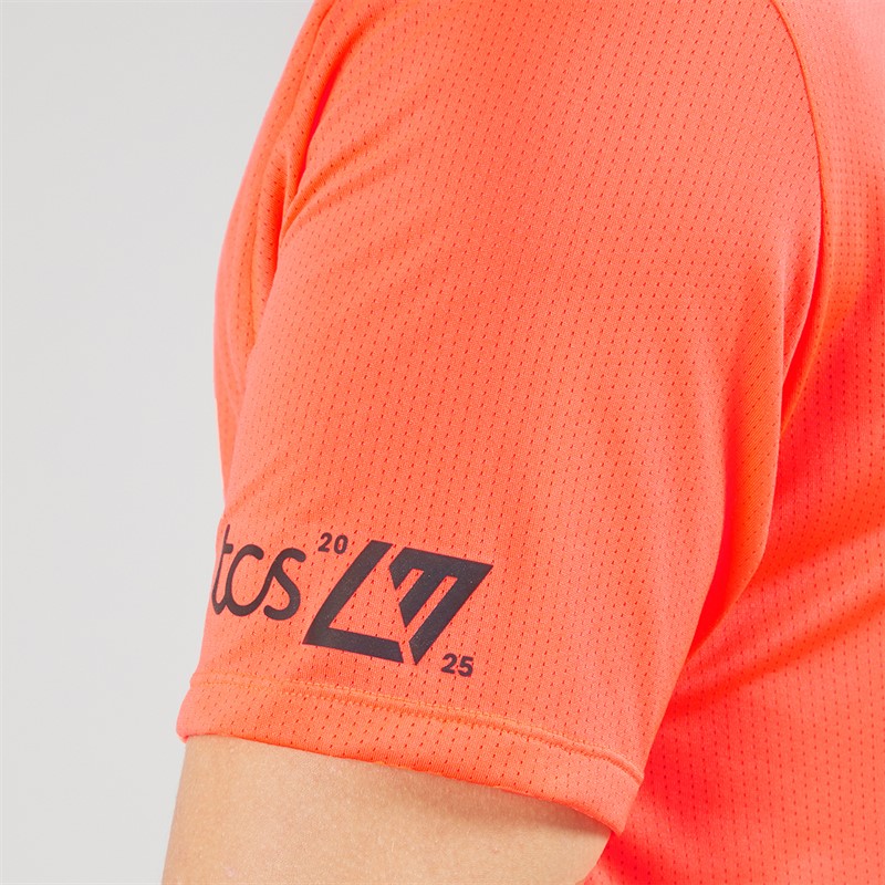 New Balance Mens London Edition Graphic Athletics Running T-Shirt Urgent Red