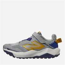 New Balance Kids Dynasoft Nitrel V6 Bungee Lace Neutral Running Shoes Slate Grey/Blue Oyster/Baroque Gold