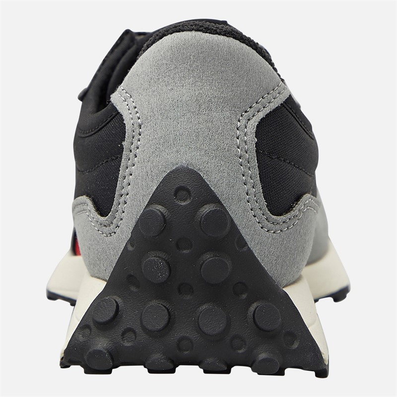 New Balance Kids 327 Bungee Lace Trainers Grey Pink/Blue