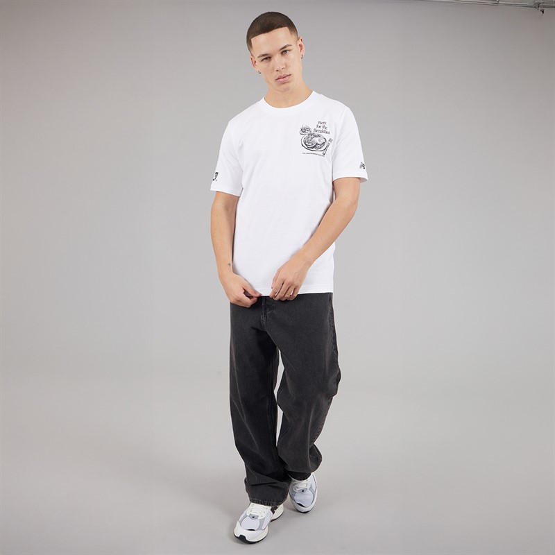 New Balance Mens London Edition Run London Graphic Running T-Shirt White