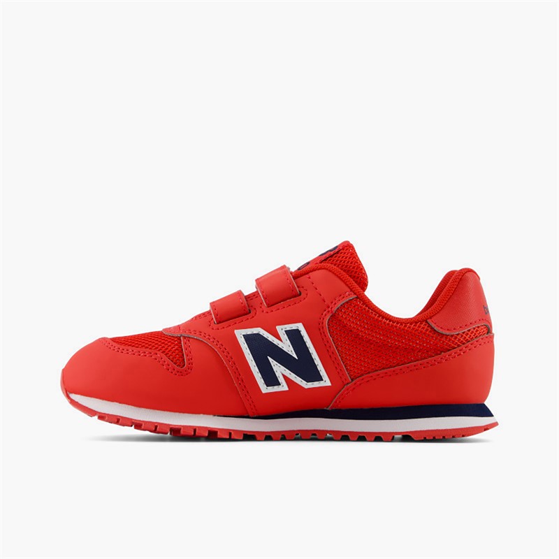 New Balance Kids 500 Hook And Loop Trainers Navy Blue/Red