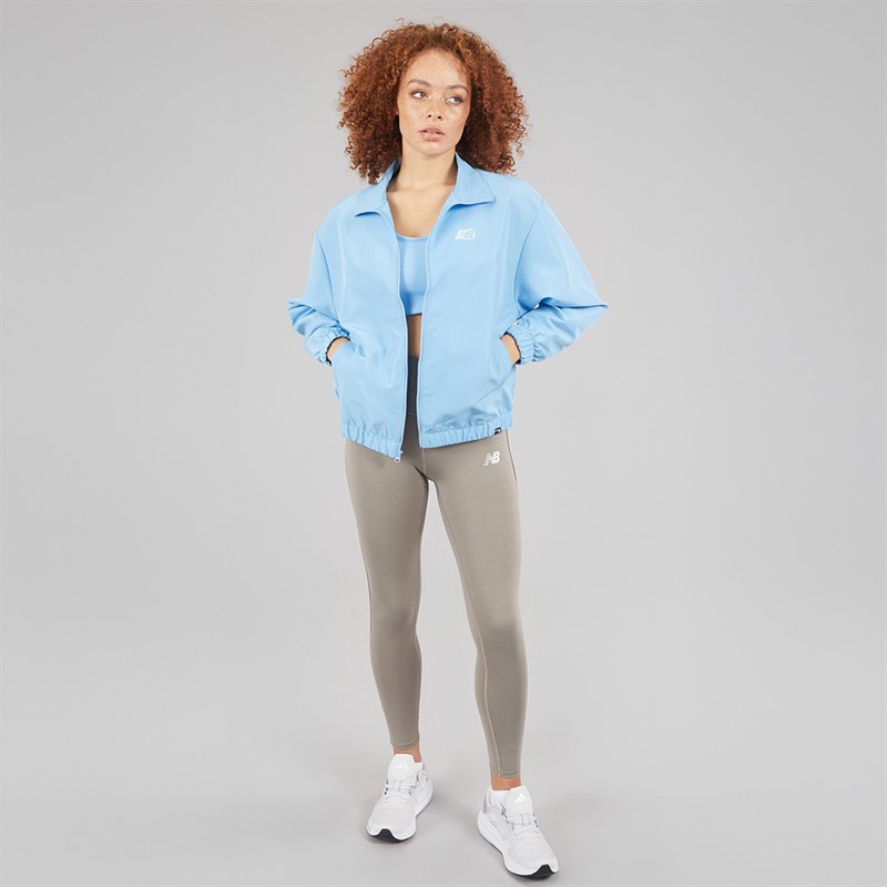 New Balance Womens Sport Woven Track Jacket Blue