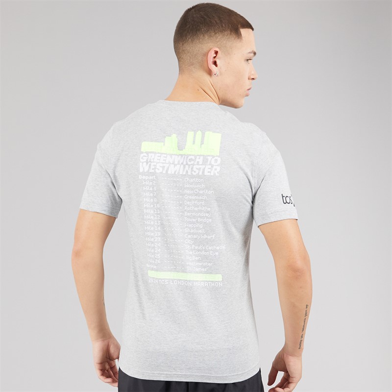 New Balance Mens London Edition Graphic T-Shirt Agave Green