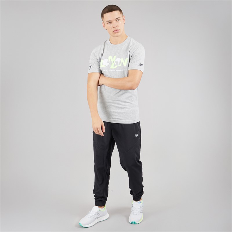 New Balance Mens London Edition Graphic T-Shirt Agave Green