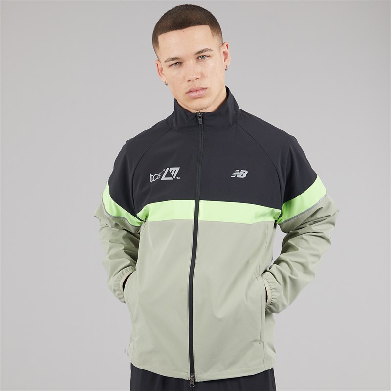 New Balance Mens London Edition Marathon Running Jacket Black