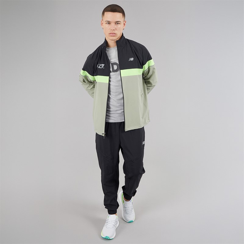 New Balance Mens London Edition Marathon Running Jacket Black