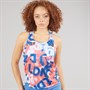 New Balance Womens London Edition Printed Athletics Running Tank Top Multi Colour