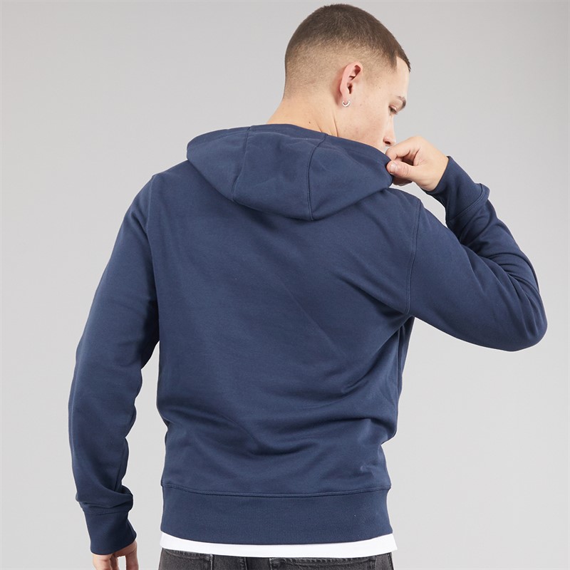 New Balance Mens Essentials Stacked Logo Hoodie Eclipse