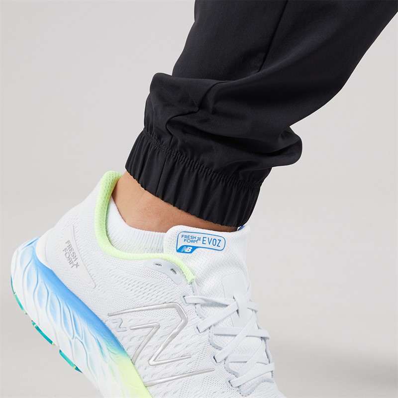 New Balance Mens Woven Zip Pocket Track Pants Black