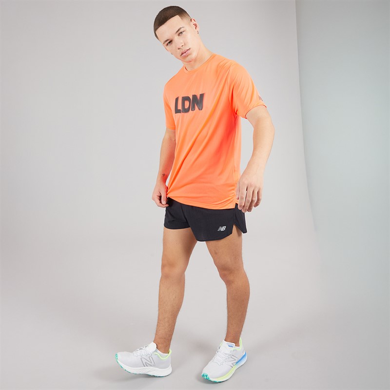 New Balance Mens London Edition RC Ultra Light 3 Inch Running Shorts Black