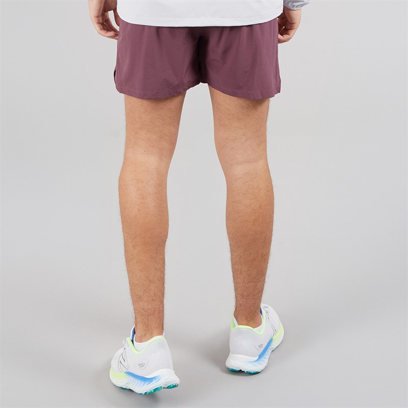 New Balance Mens London Edition RC 5 Inch Running Shorts Faded Purple