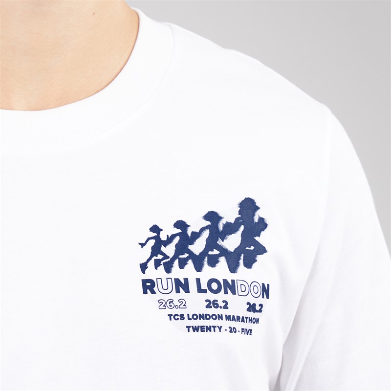 New Balance Mens London Edtion LDN Graphic Running T-Shirt White