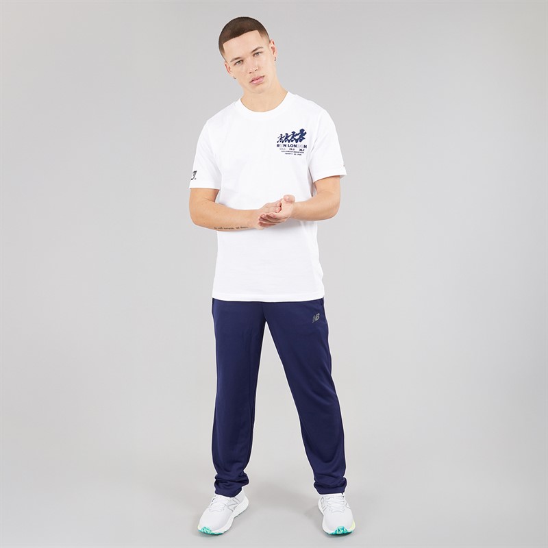 New Balance Mens London Edtion LDN Graphic Running T-Shirt White