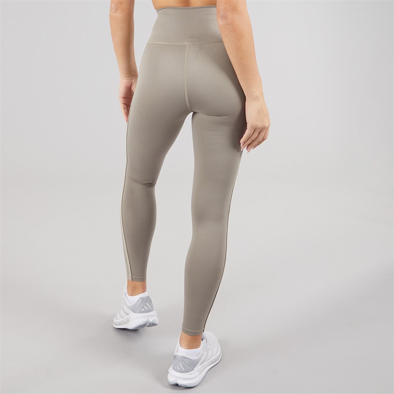 New Balance Womens Harmony High Rise Piping Leggings Dockside/Mocha Brown