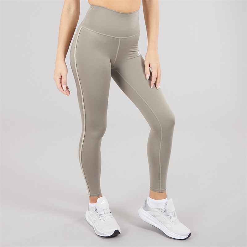 New Balance Womens Harmony High Rise Piping Leggings Dockside/Mocha Brown