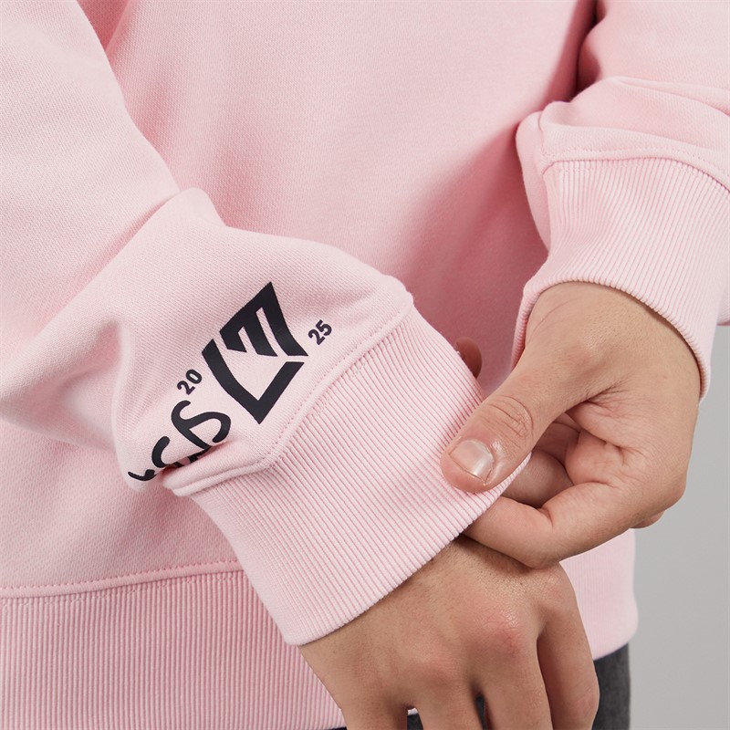 New Balance Mens London Edition Run London Graphic Running Sweatshirt Pink