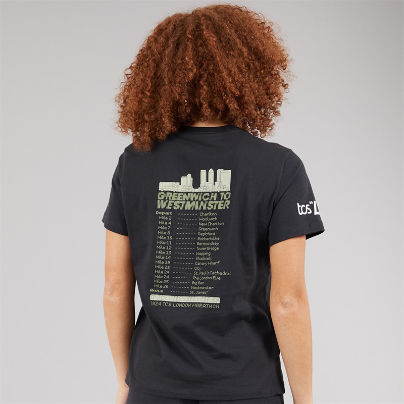 New Balance Womens London Edition Graphic T-Shirt Black