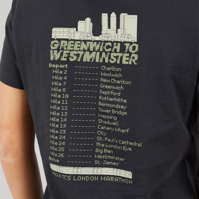 New Balance Womens London Edition Graphic T-Shirt Black