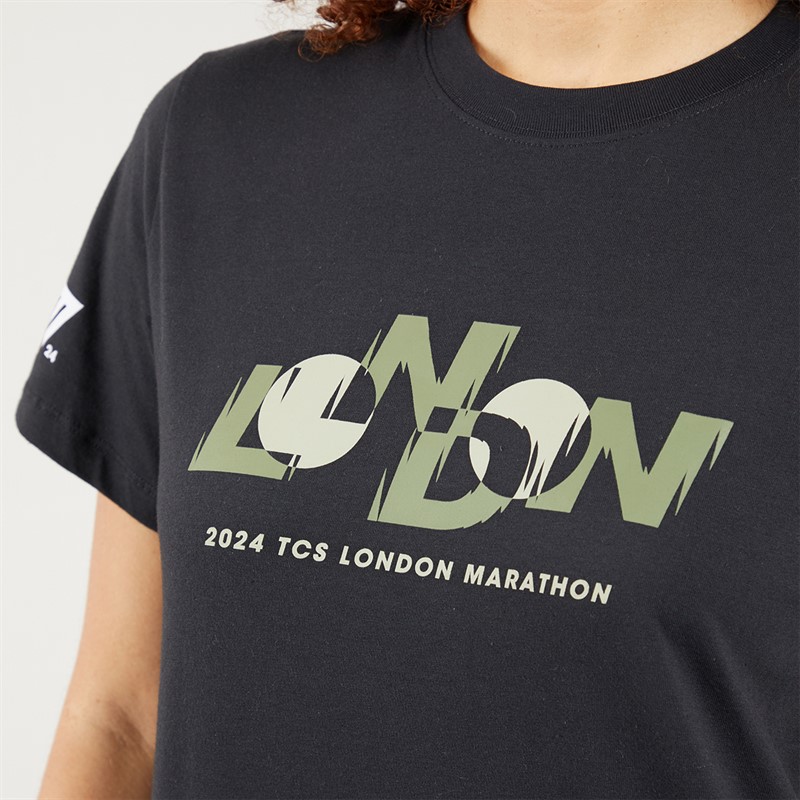 New Balance Womens London Edition Graphic T-Shirt Black