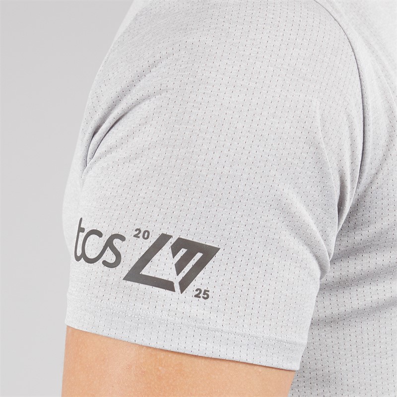 New Balance Mens London Edition Graphic Athletics Running T-Shirt Agave Green