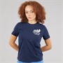 New Balance Womens London Edition LDN Graphic Running T-Shirt Navy