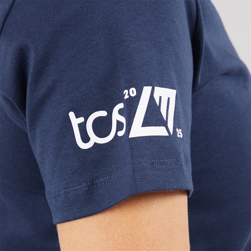 New Balance Womens London Edition LDN Graphic Running T-Shirt Navy