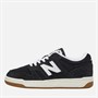 New Balance Junior B480 Trainers Black/White