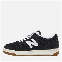 New Balance Junior B480 Trainers Black/White