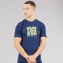 New Balance Mens London Edition Run London Graphic T-Shirt Navy
