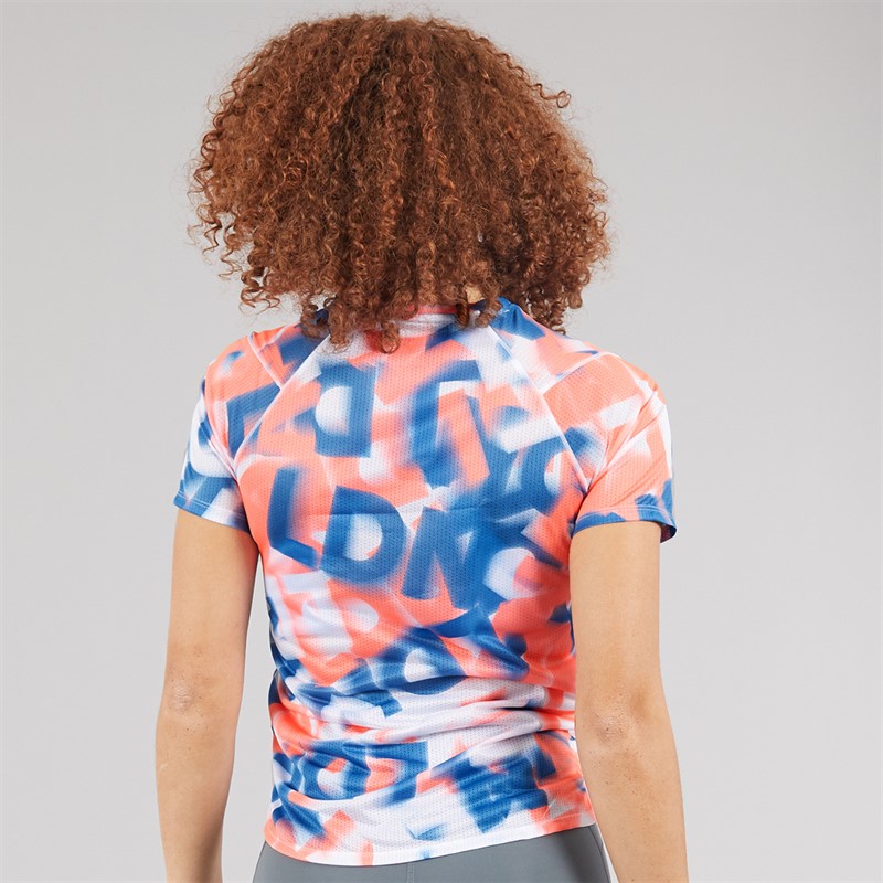 New Balance Womens London Edition Printed Athletics Running T-Shirt Multi Colour