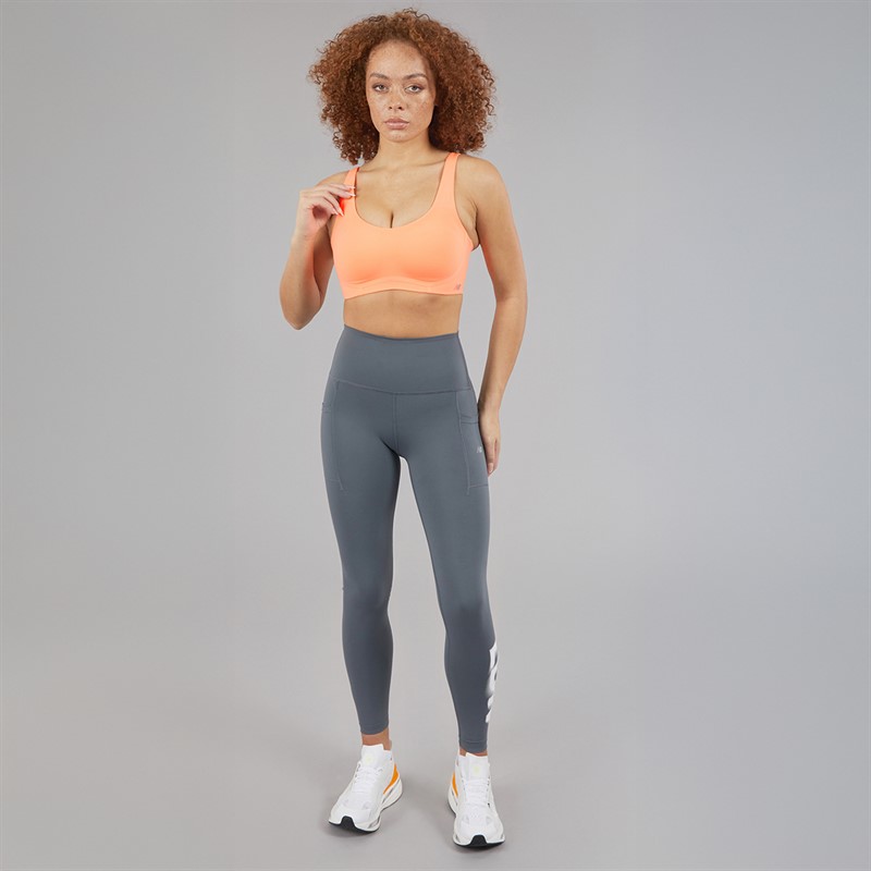 New Balance Womens NB RC Running Sports Bra Hot Mango