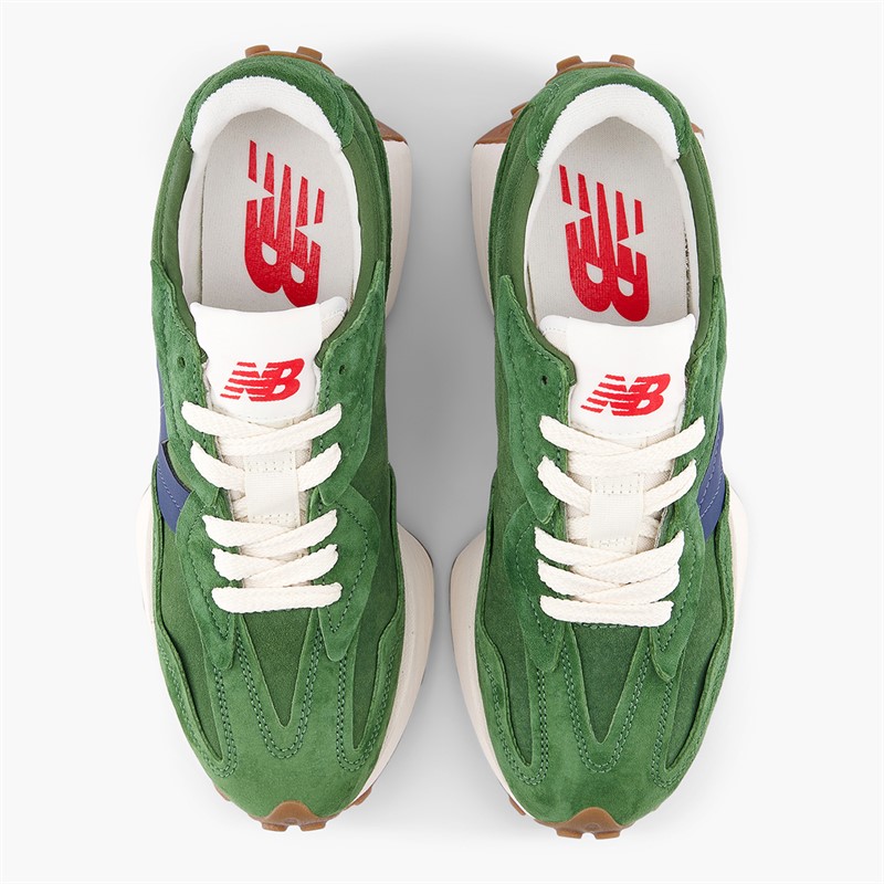 New Balance Mens 327 Trainers Green