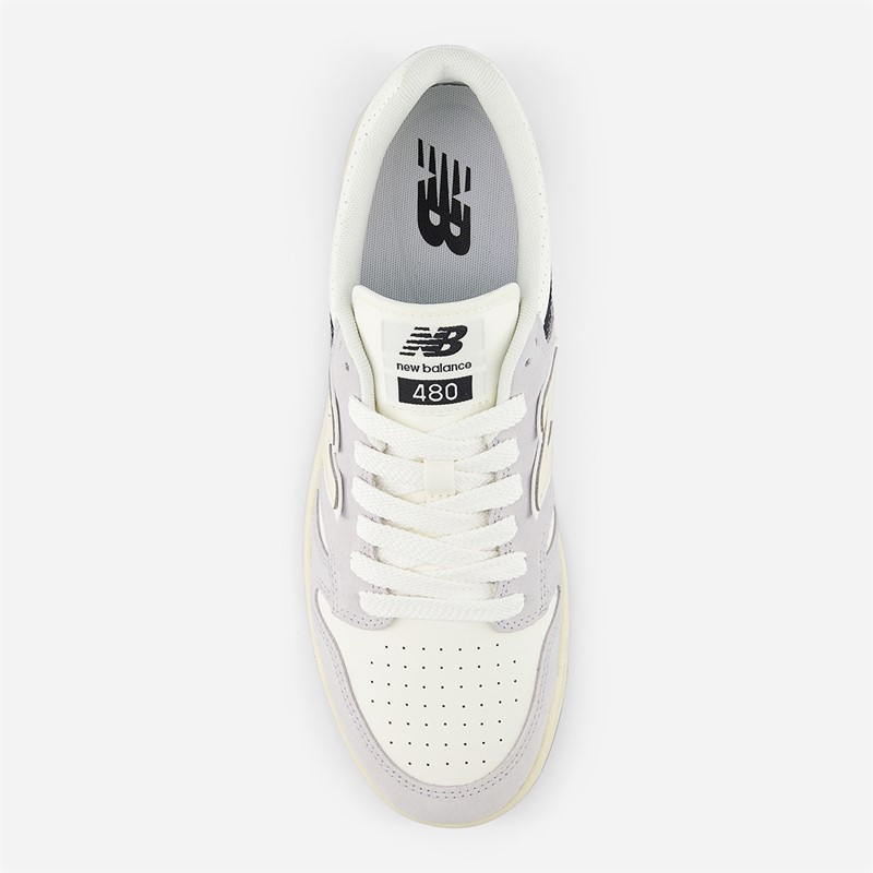 New Balance 480 Trainers Grey/Sea Salt