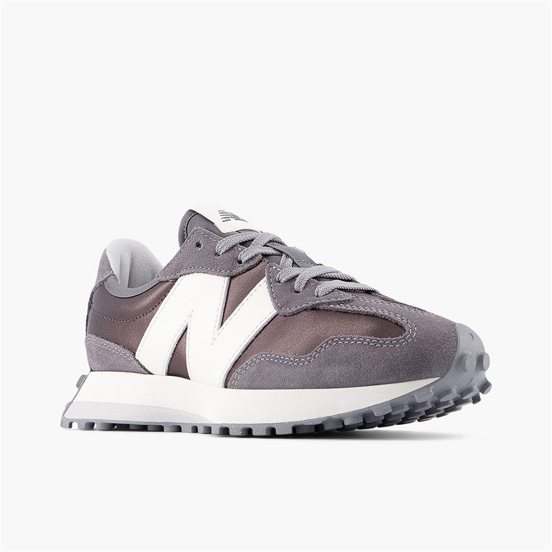 New Balance Womens 327 Trainers Black Metallic/Castlrock