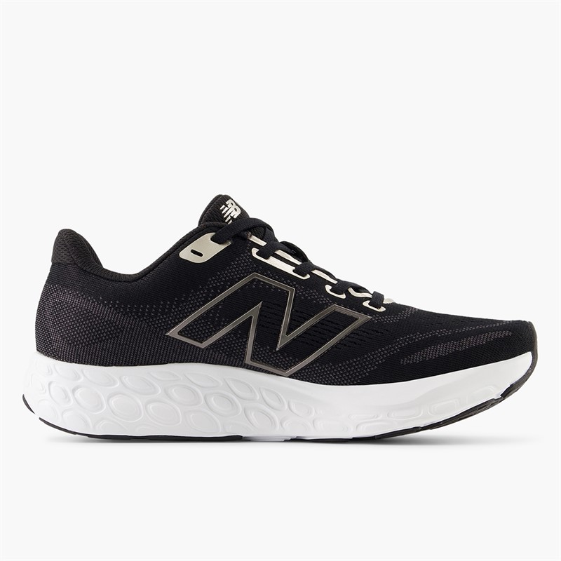 New Balance Womens Fresh Foam 680 V8 Neutral Running Shoes Black/Light Gold/Black Metallic