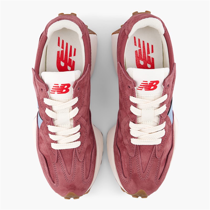 New Balance Mens 327 Trainers Red/Blue