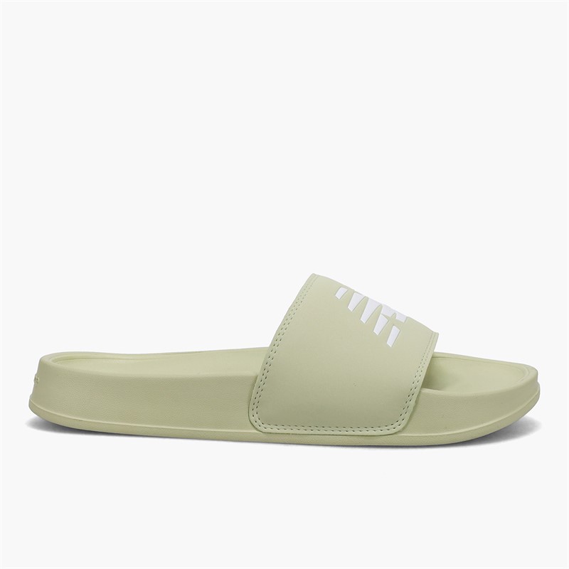 New Balance Womens 200 Sliders Everglade Green/White