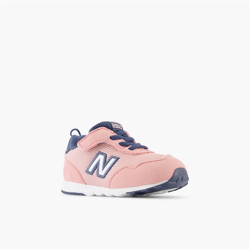 New Balance Infant Girls 515 New-B Hook And Loop Trainers Pink