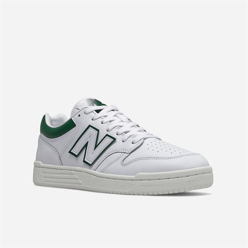 New Balance 480 Trainers White/Green