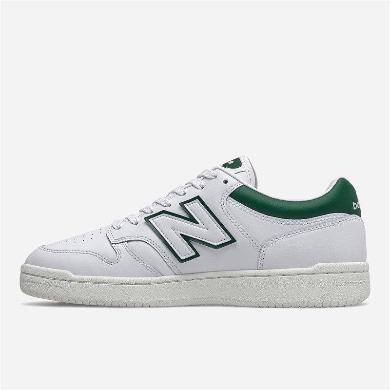 New Balance 480 Trainers White/Green