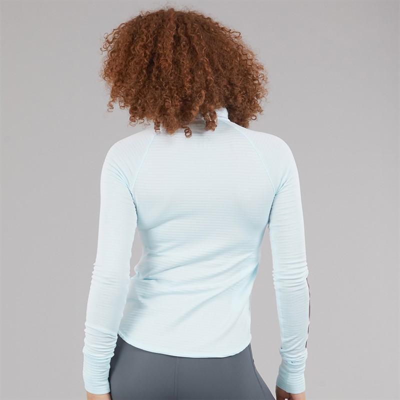 New Balance Womens London Edition Athletics Heat Grid 1/2 Zip Running Top Grey