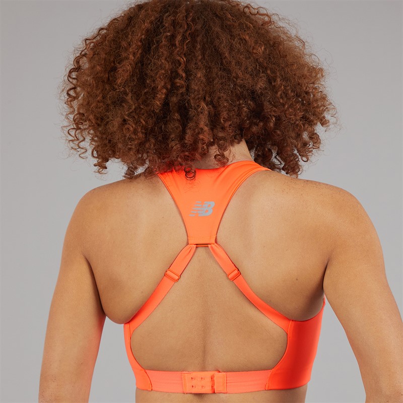 New Balance Womens NB Power X High Impact Sports Bra Orange