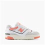 New Balance Girls 550 Trainers White/Coral Orange