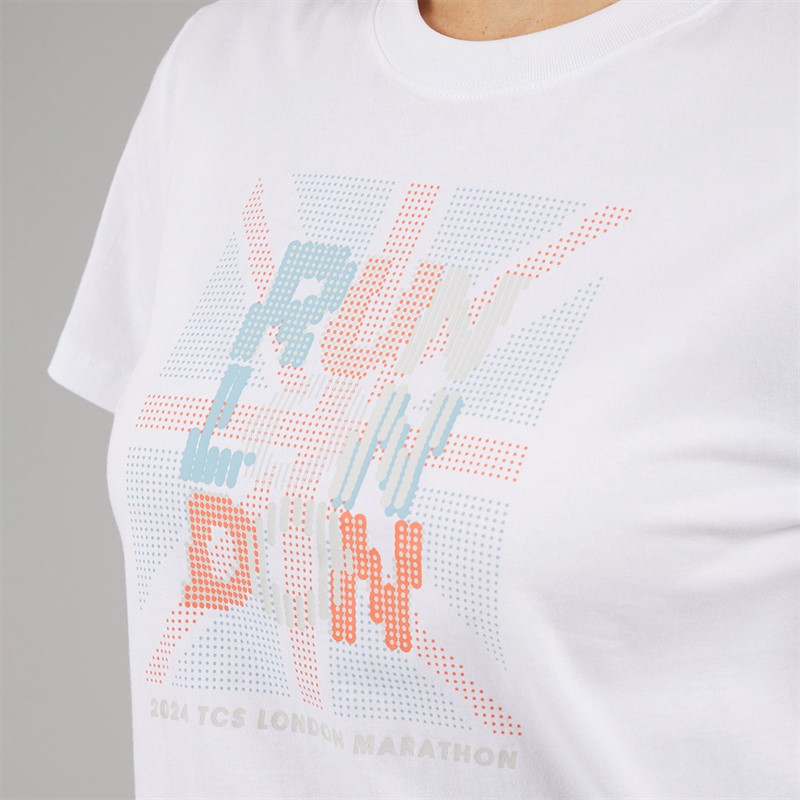 New Balance Womens London Edition Graphic T-Shirt White