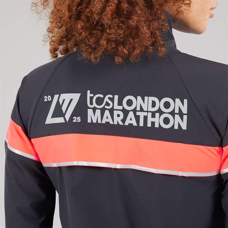 New Balance Womens London Edition Marathon Running Jacket Black