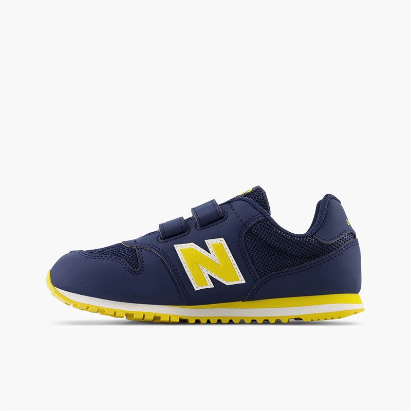 New Balance Kids 500 Hook And Loop Trainers Navy/Yellow