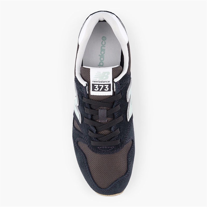 New Balance Womens 373 V2 Trainers Black/Green
