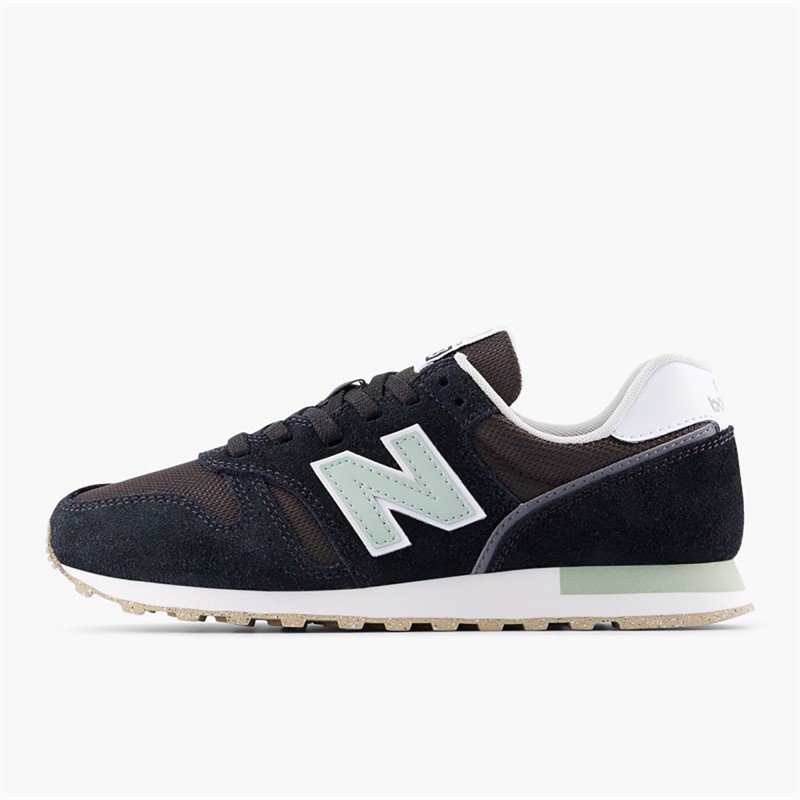 New Balance Womens 373 V2 Trainers Black/Green