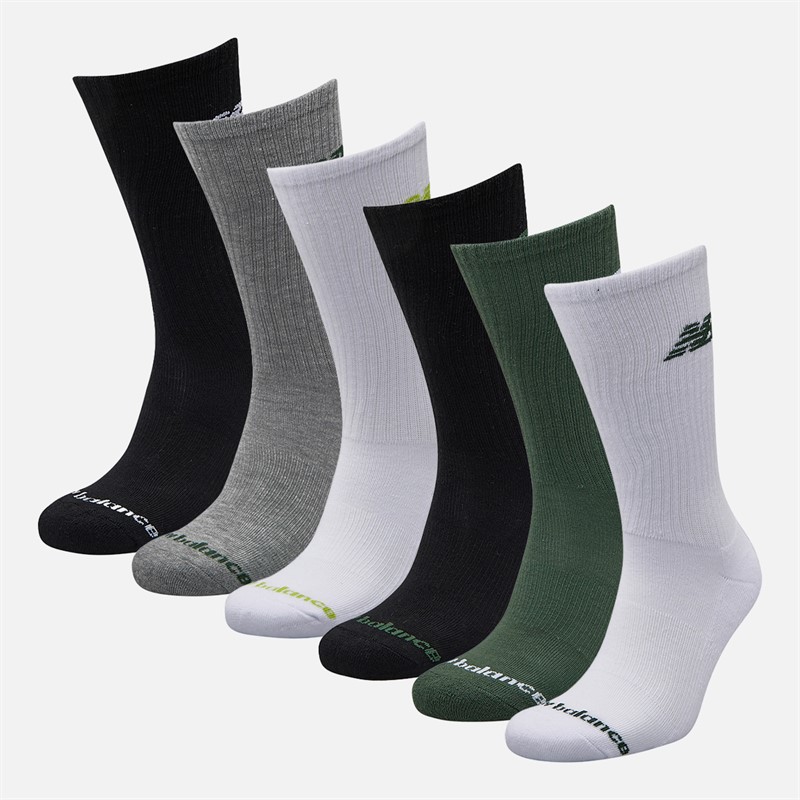 New Balance Chaussettes Crew Saisonnières Six Pack Multi